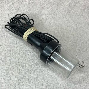Vintage 12V Auto Inspection Lamp/Light-Black-WORKS!-Emergency Car Accessories